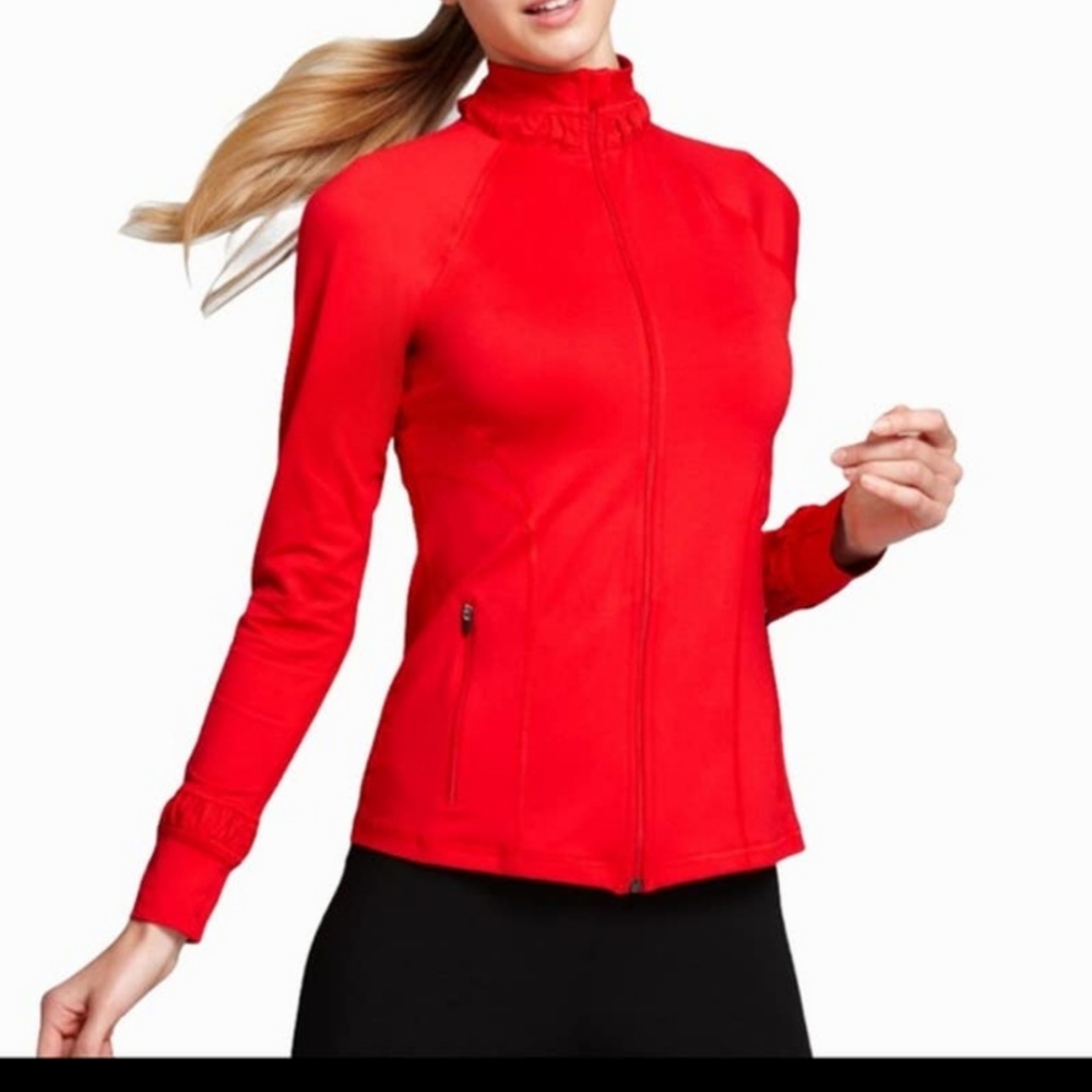 Spanx Women's Red Active Contour Jacket Large
